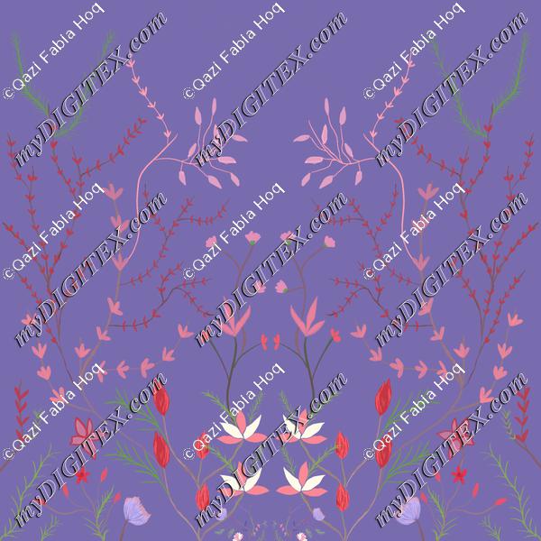 Sakina(no repeat pattern-violet 2)