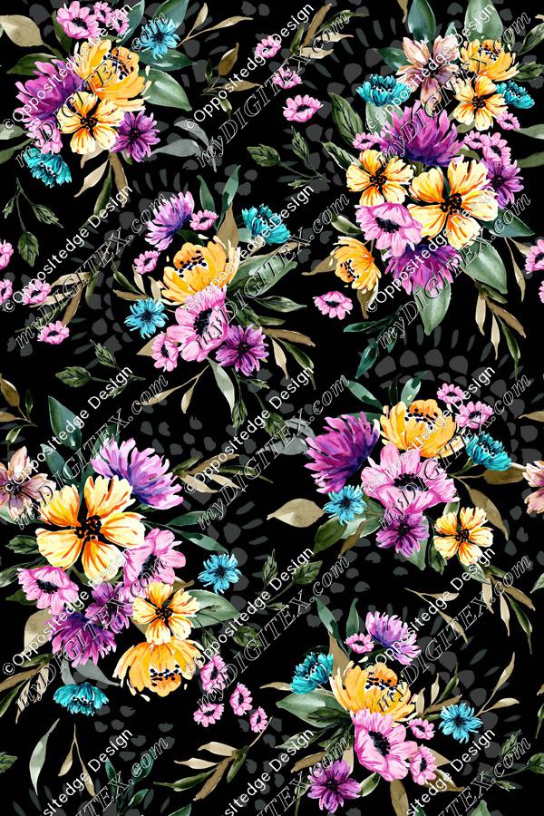 Daphnie Floral Garden V02 - Dark