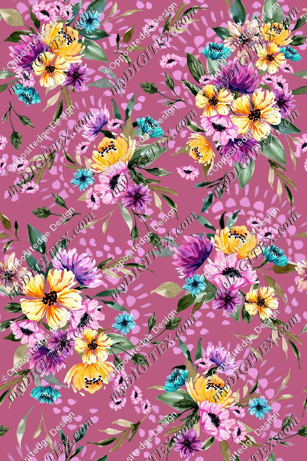 Daphnie Floral Garden V02 - Pink