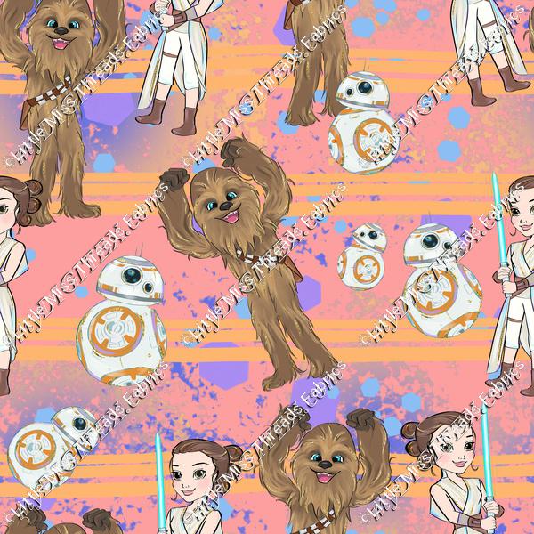 Star Worlds Chewbacca Pink