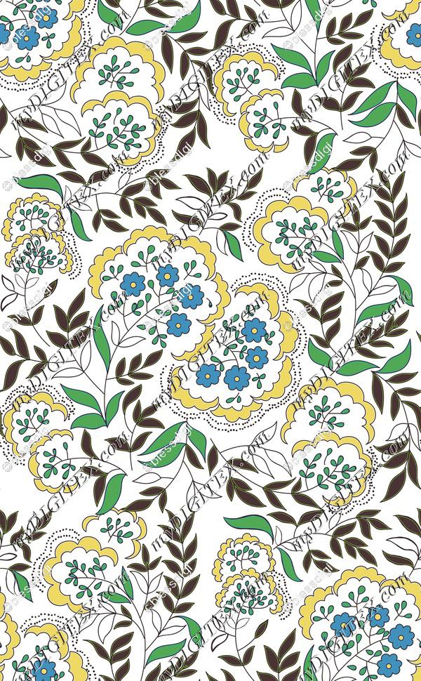 hand drawn floral pattern