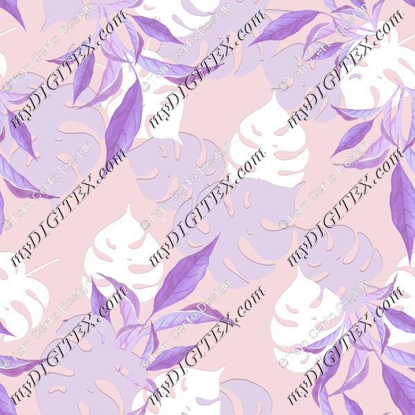 lavender leaves print