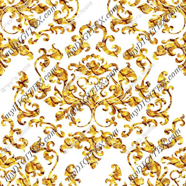Damask Variations Gold Dragon (transparent)