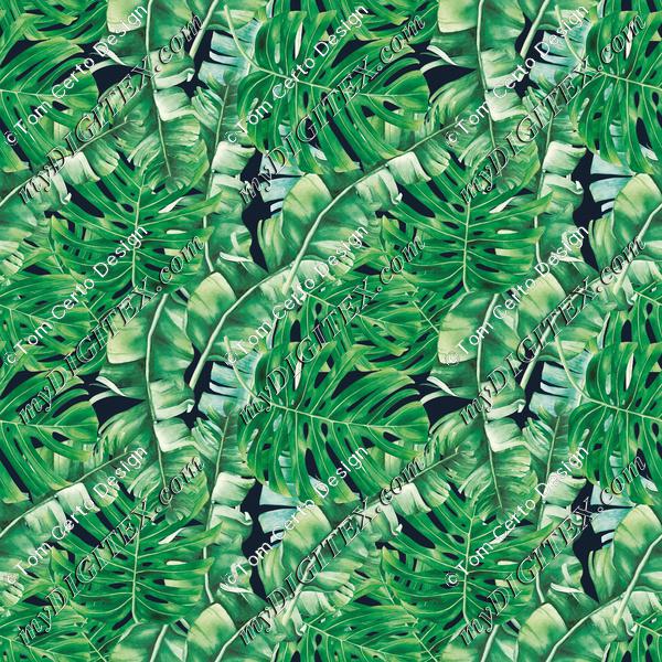 tropical leaves print