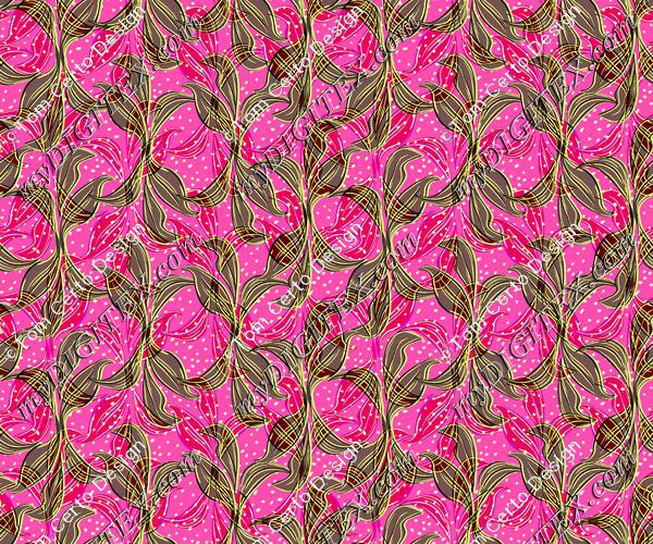Leaves print tropical pink