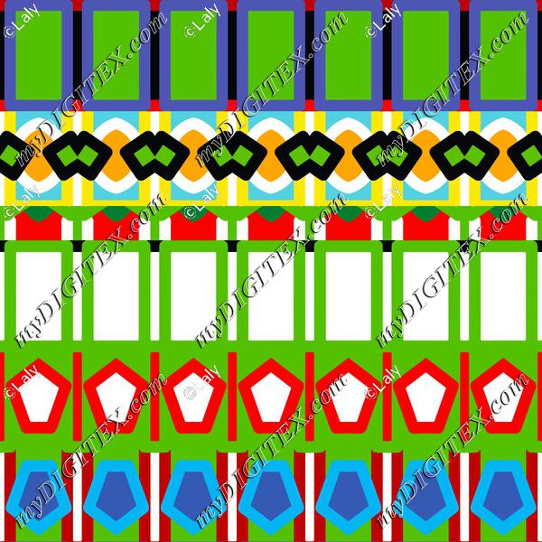 Colorful shapes rows