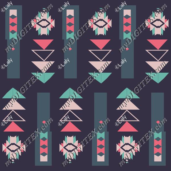 Tribal shapes in pastel colors
