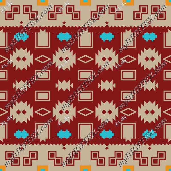 Tribals shapes on a brown background