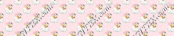 Christmas Cheeky Santa Pastel Pink