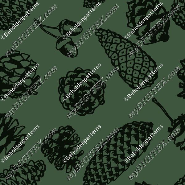 Pincones and Insects-12x12-300-Pinecones-G008