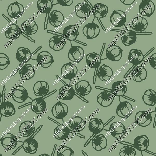 Pincones and Insects-12x12-300-Seed Pods -G014