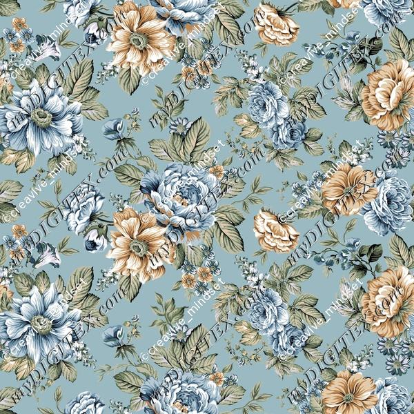 abstract floral digital patten