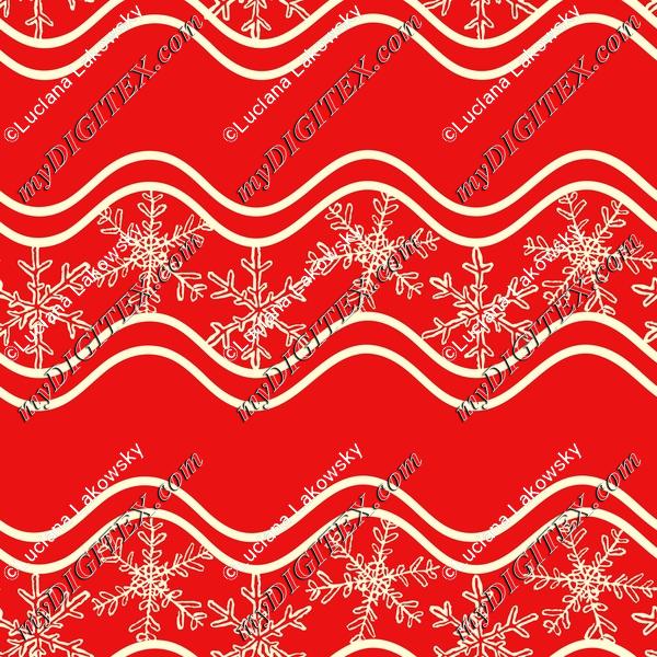 Elegant festive snowflake stripes