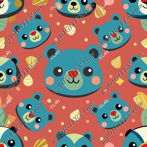 Blue bears pattern