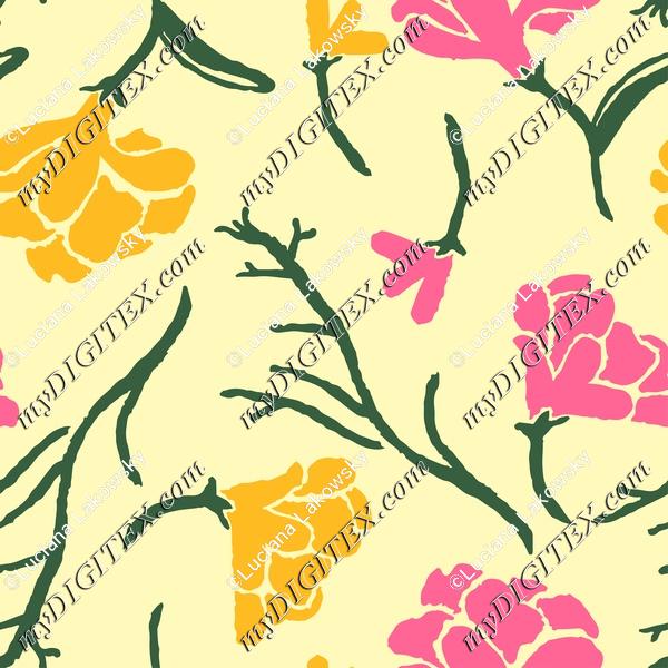 Cute colorful floral pattern