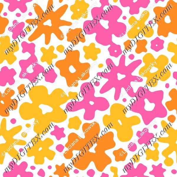 Cute colorful floral pattern