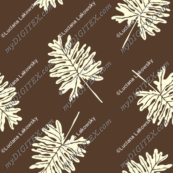 Elegant tropical leaves pattern