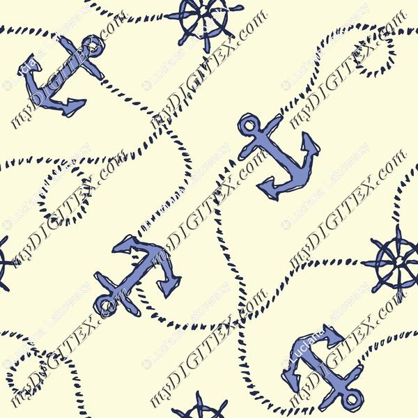 Cute kidswear navy anchor patter