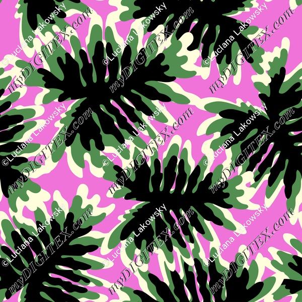 Colorful tropical leaves pattern