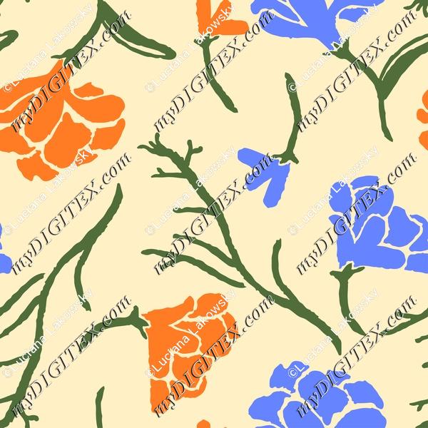 Cute colorful floral pattern