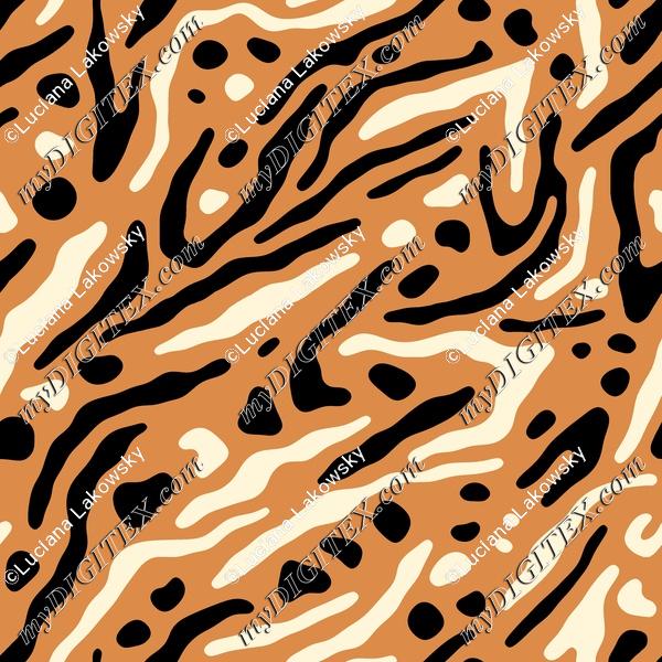 Minimalist animal print pattern