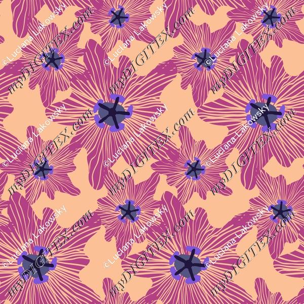 Cute passiflower floral