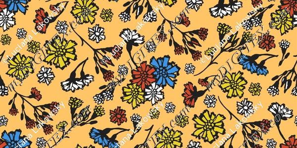Cute colorful wildflowers