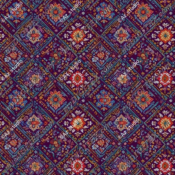 Kurdish floral pattern
