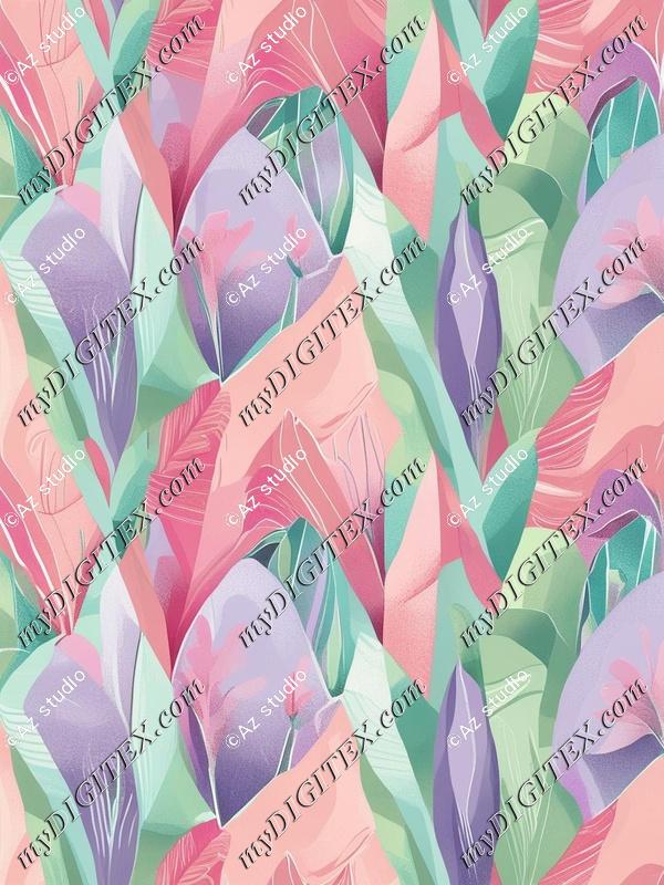 Watercolor Floral Patchwork