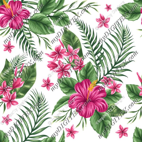 Tropical Floral (on white)