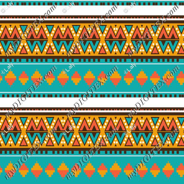 Tribal design in retro colors