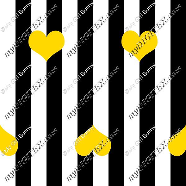 Big stripe with hearts