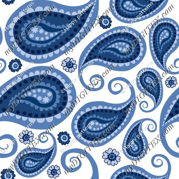 Arabic Arabic pattern Blue Blue on white Dark blue India Indian 