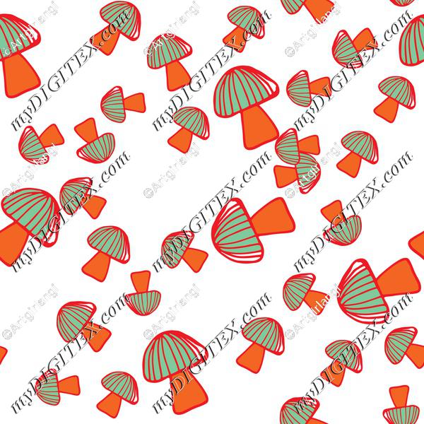 Colorful mushroom pattern 2-01