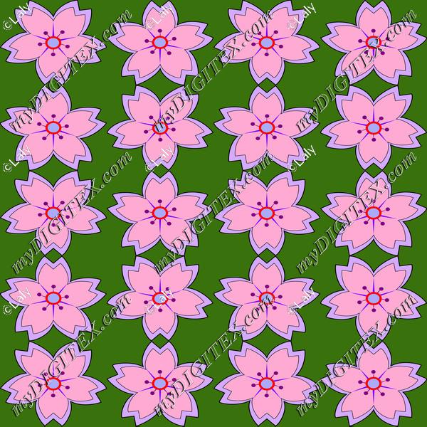 Purple flowers pattern