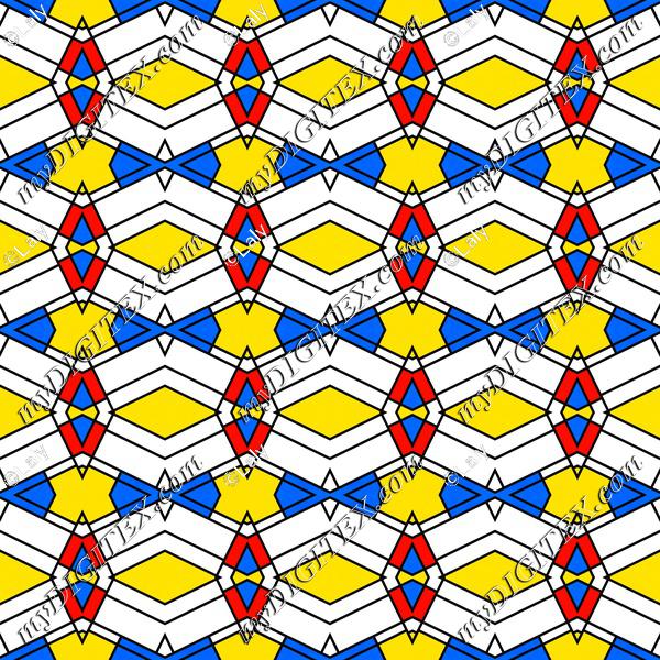 Colorful rhombus chains