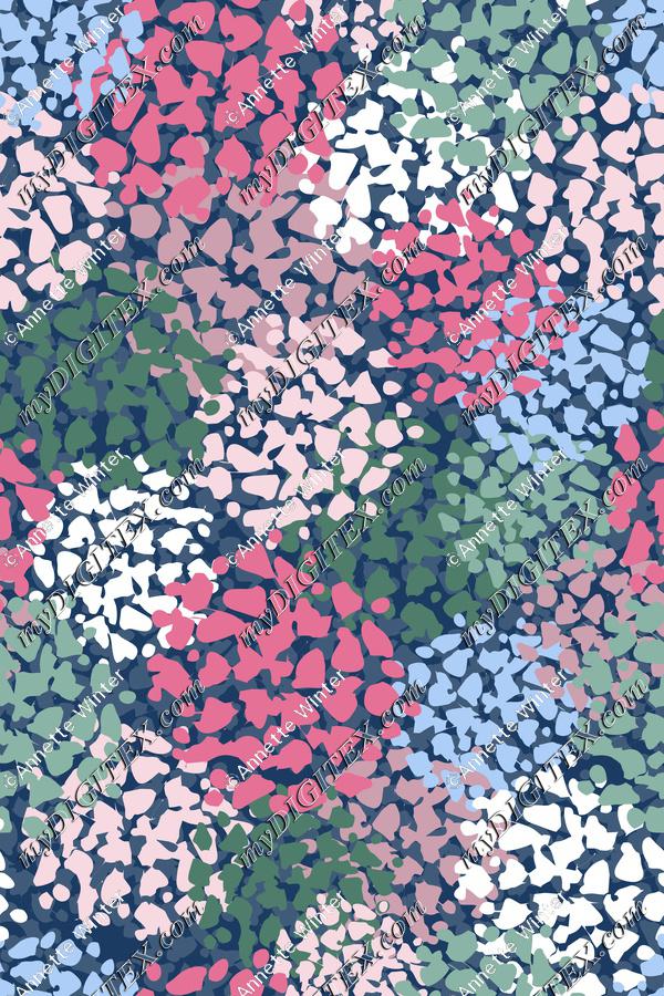 Abstract Hydrangea Print