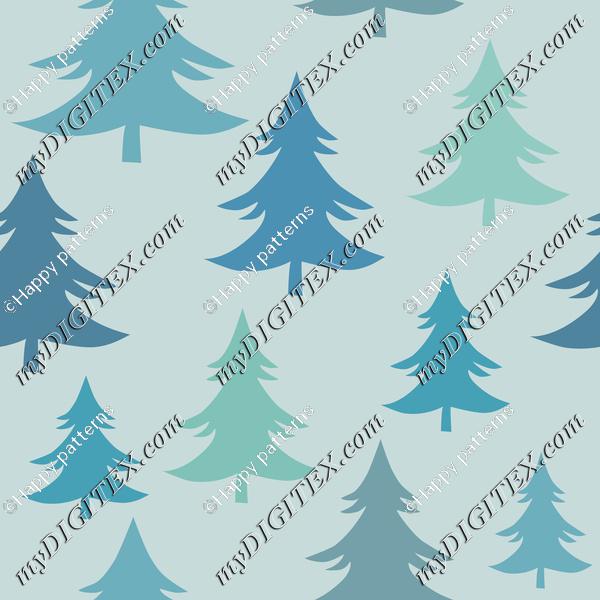 Christmas Trees Fir Trees Winter Forest
