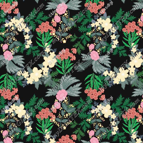 floral repeat pattern