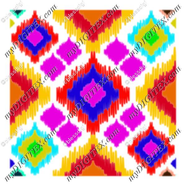 colorful ikkat pattern