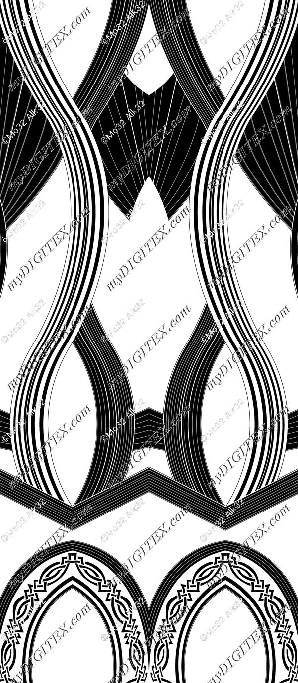 Abstract Blackandwhite Fabric Pattern Design Iv00140120 Mydigitex