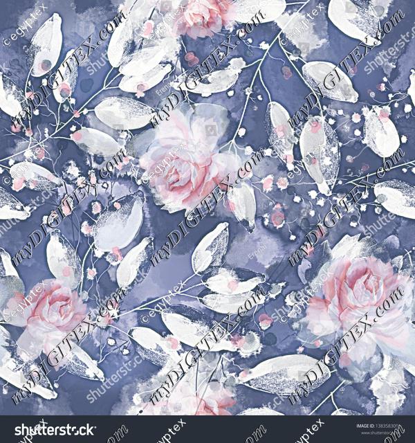 stock-photo-seamless-pattern-with-flowers-and-leaves-floral-background-for-wallpaper-paper-and-fabric-old-1383583091