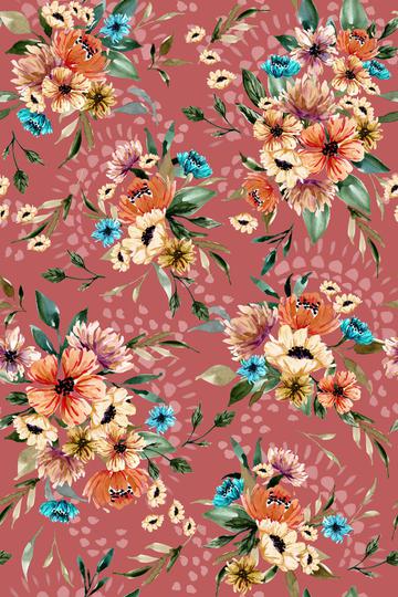 Daphnie Floral Garden - Pink