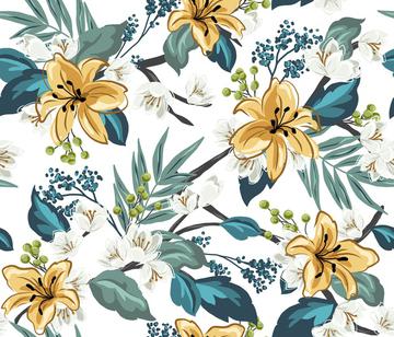 Daffodil Chintz - White-01