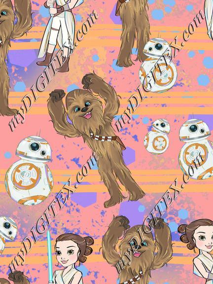 Star Worlds Chewbacca Pink