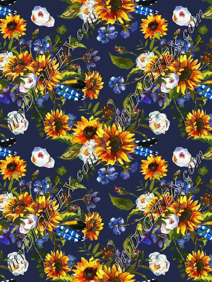 Clucker Sunflower Navy