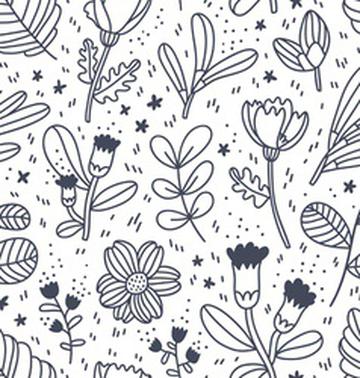 black-and-white-decorative-floral-pattern-vector-4687499