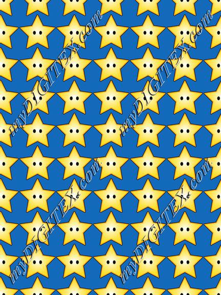 Super Mario Stars Blue