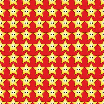 Super Mario Stars Red