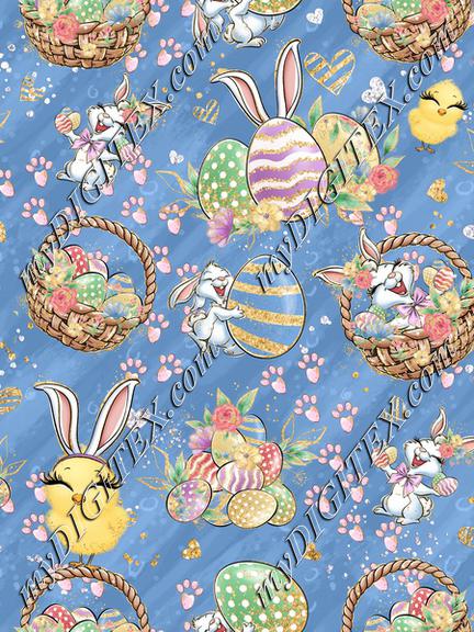 Bunny Fun Dark Blue